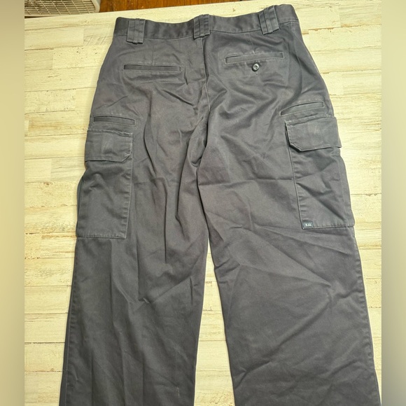 5.11 Tactical Cargo Pants Mens 36x35 Durable Workwear Ripstop Outdoor Navy Blue - Picture 9 of 10